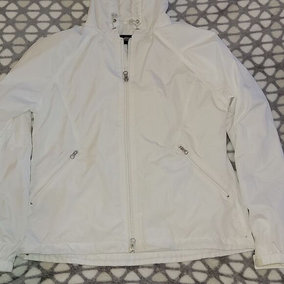 Eddie Bauer Classic Lined & Hooded Windbreaker Lightweight Packable Jacket Sz S - Picture 1 of 8